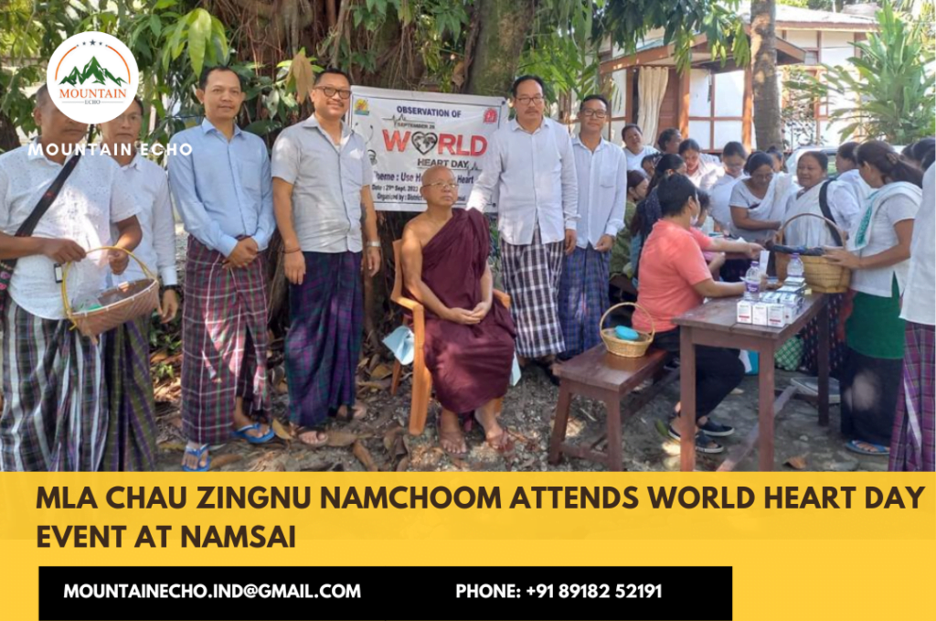 Namsai MLA Chau Zingnu Namchoom - World Heart Day