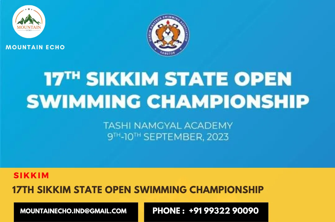 Sikkim's 17th State Open Swimming Championship to be held on Sept 910
