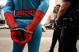spiderman arrested